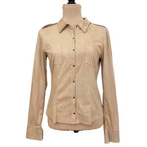 Kenneth Cole Snap Button-Down Long Sleeve Shirt Size S